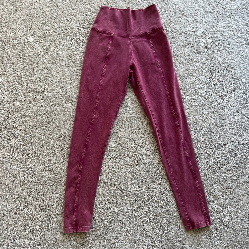 Offline by Aerie Pink Washed Out Leggings Size Small